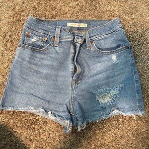 Levi’s High Rise Denim Shorts